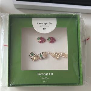 Kate Spade x Target 3 piece earring set